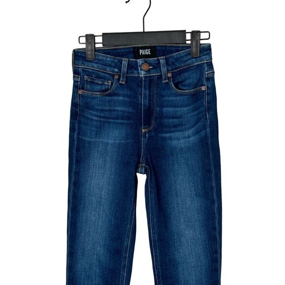PAIGE Hoxton Slim High Rise Jeans in Hampton Wash Size 24 - Picture 12 of 16